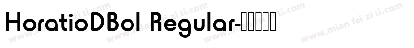 HoratioDBol Regular字体转换